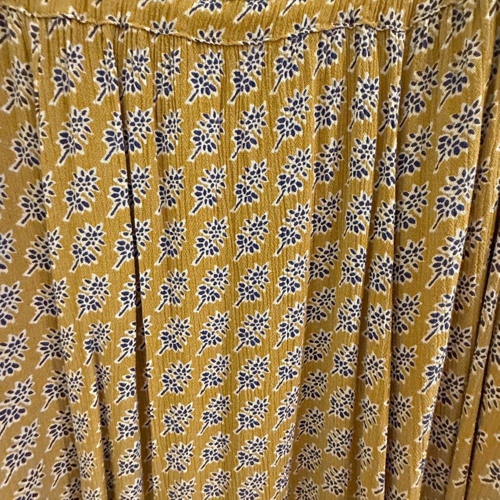 Free People Yellow and Blue Mini Dress - Picture 5 of 5
